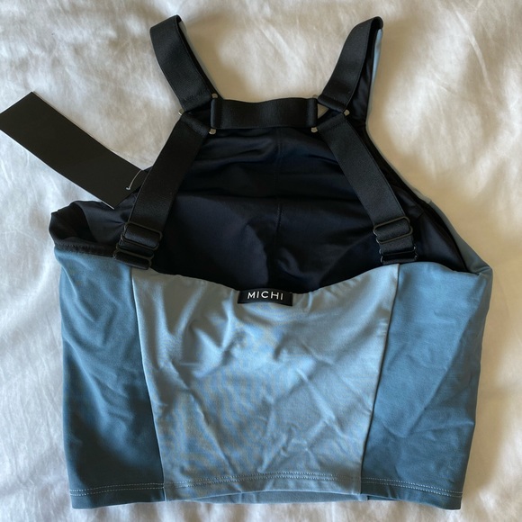 Michi Blue crop top BNWT size S - Picture 2 of 2